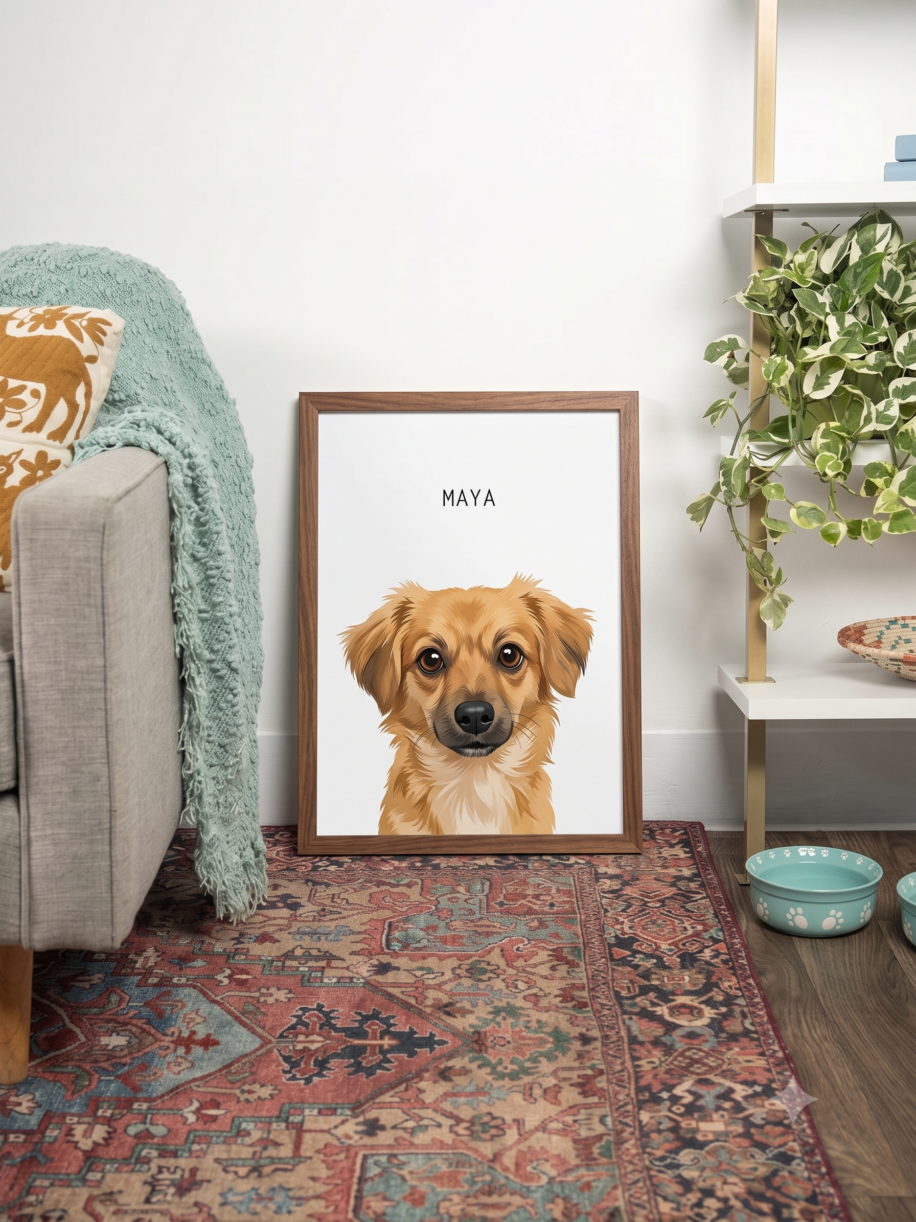 Portrait Aquarelle Personnalisé de Votre Chien